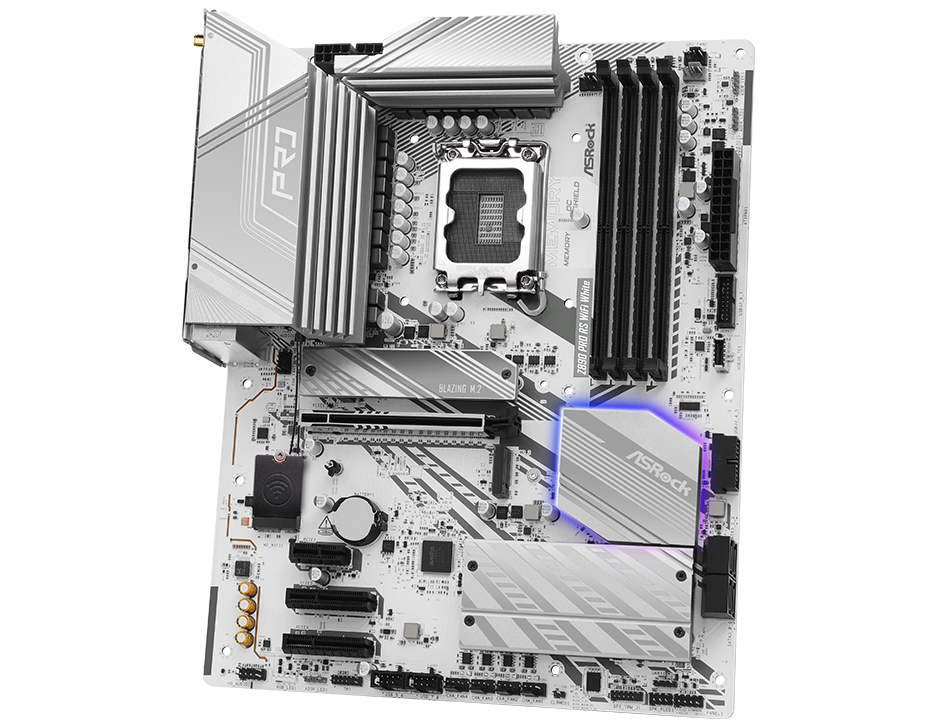 ASRock Z890 Pro RS WiFi White LGA 1851 ATX Motherboard - Newegg.ca